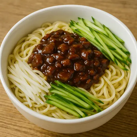 炸酱面 (zhá jiàng miàn) – Beijing Noodles with Fried Soybean Paste